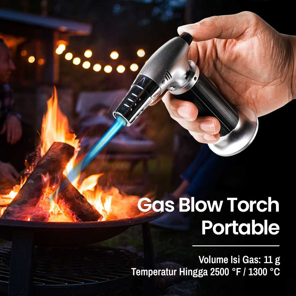 Jual WANS Portable Gas Blow Torch Butane Flame Gun JC607