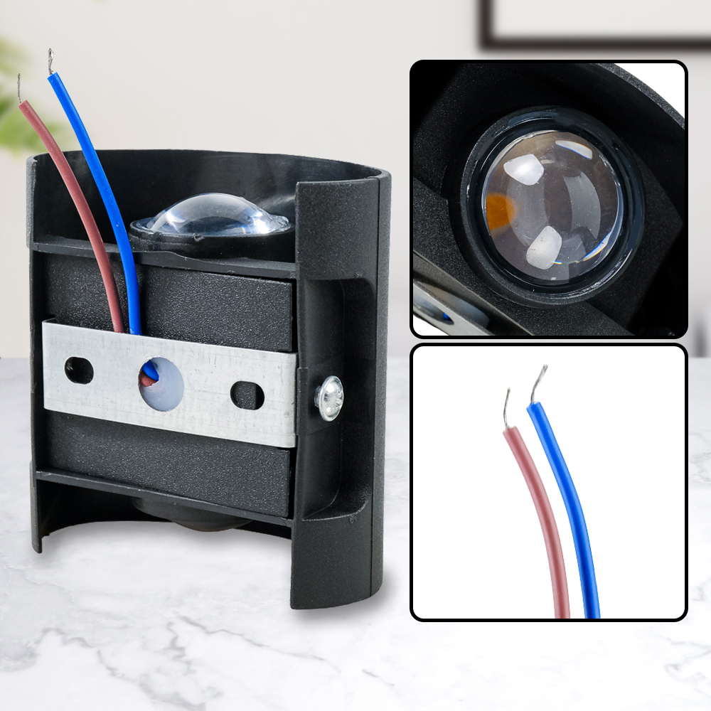 TaffLED Lampu Dinding Hias LED Plastic Body 2W 2 LED Warm White - 2T