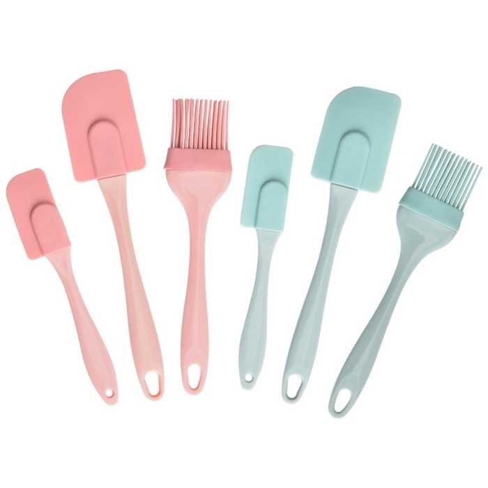 Jual Spatula silikon set scraper kuas kue serbaguna isi 3pcs WMO