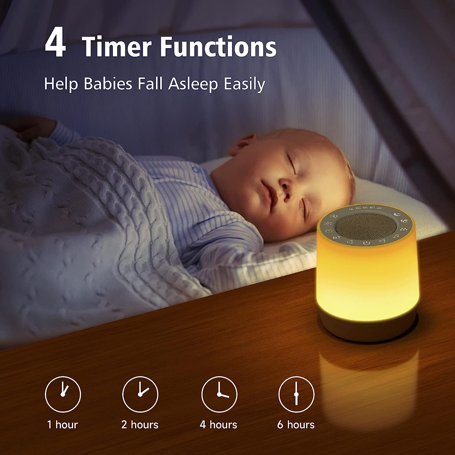 ZEALOT White Noise Speaker Bluetooth Portable Night Lamp 1800mAh - Z6