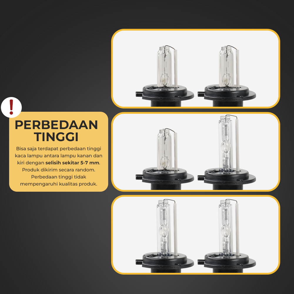 SHL Lampu Depan Mobil Headlamp HID H7 Ballast 12V Cool White 2PCS - RSVR