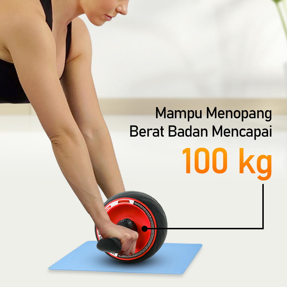 MAILTank Alat Fitness Roller ABS Abdominal Wheel Exercise - OA02