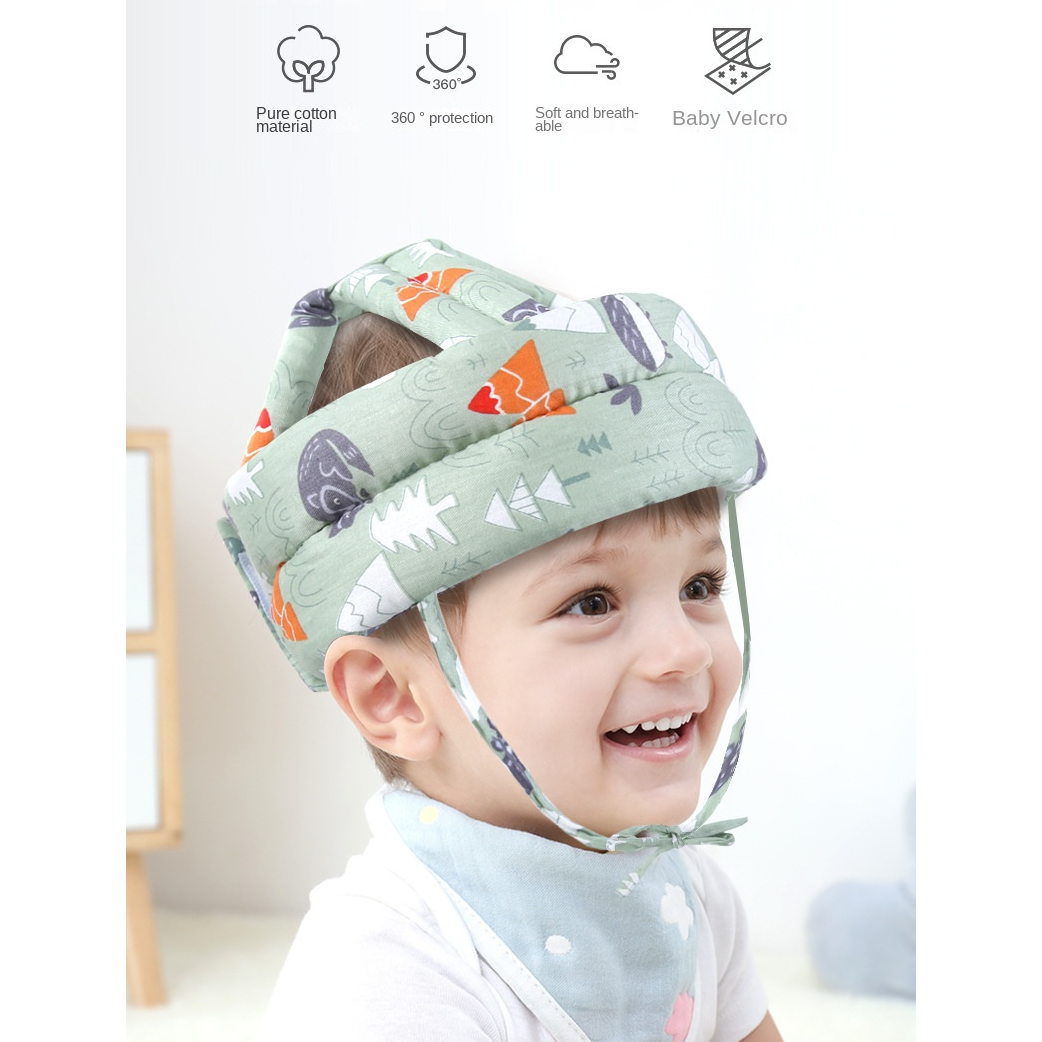MY Topi Pelindung Kepala Bayi Helm Anti Bentur 360 Derajat Soft Cotton - MY3