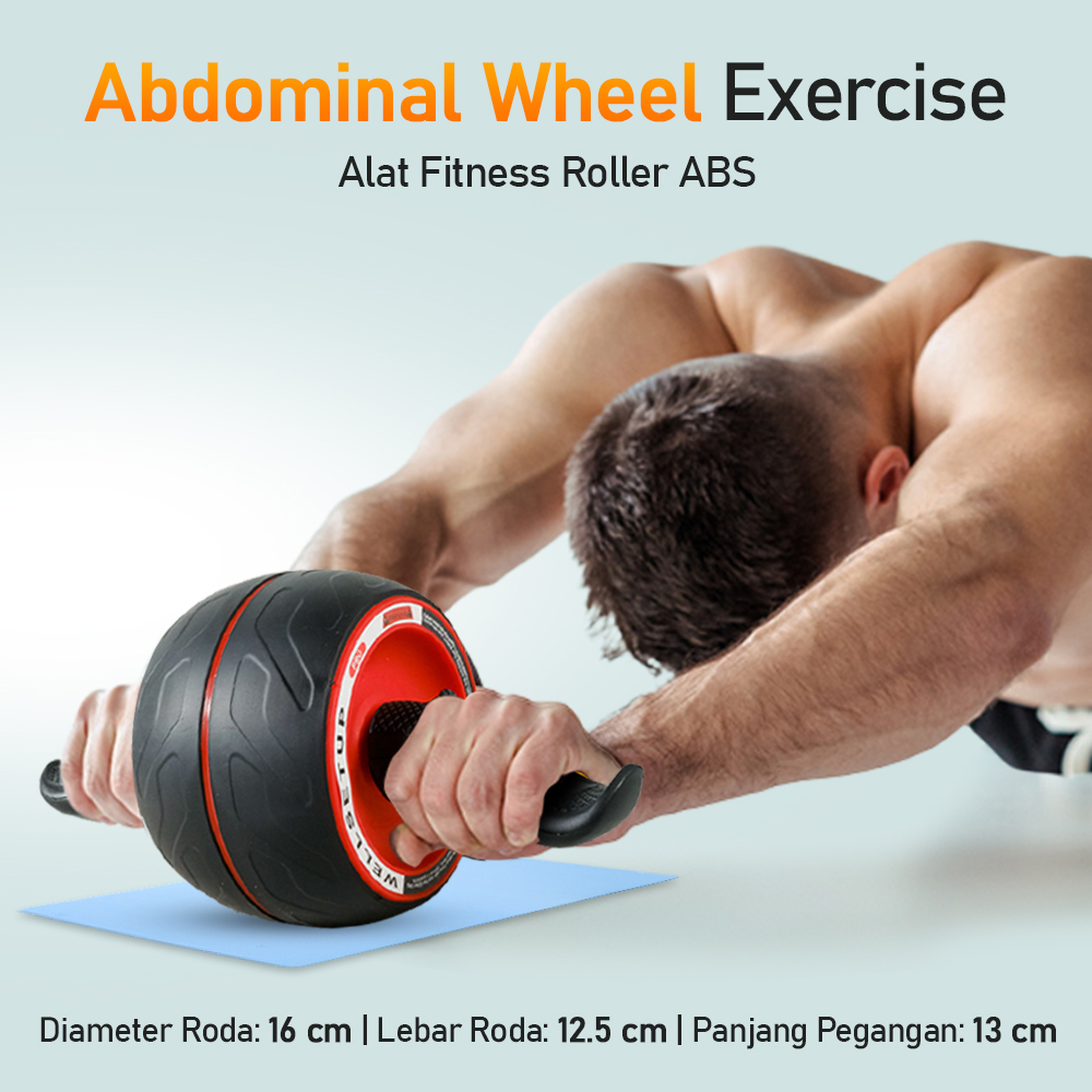 MAILTank Alat Fitness Roller ABS Abdominal Wheel Exercise - OA02