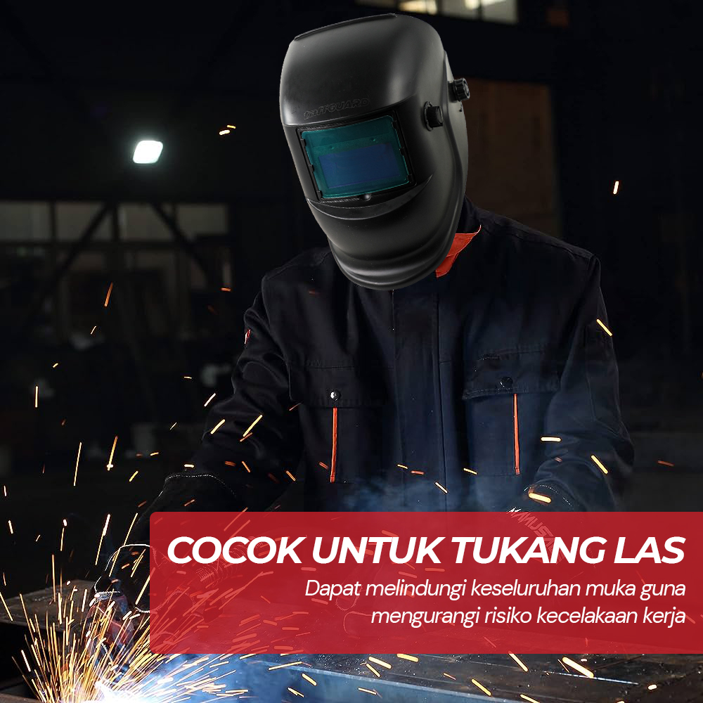 TaffGUARD DEKO Helm Las Otomatis Auto Darkening Welding Helmet - MZ224