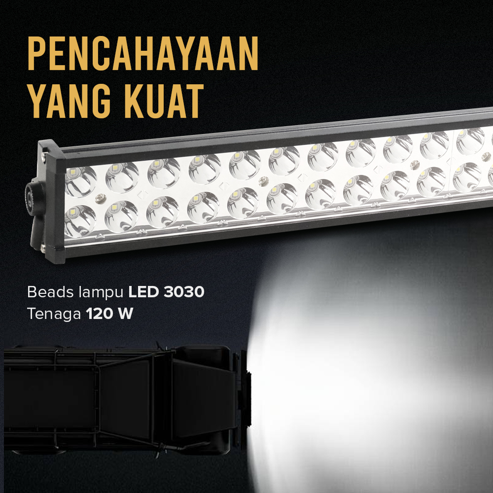 Auxtings Lampu Sorot Tembak Mobil Floodlight Offroad Cool White 120W - A1260