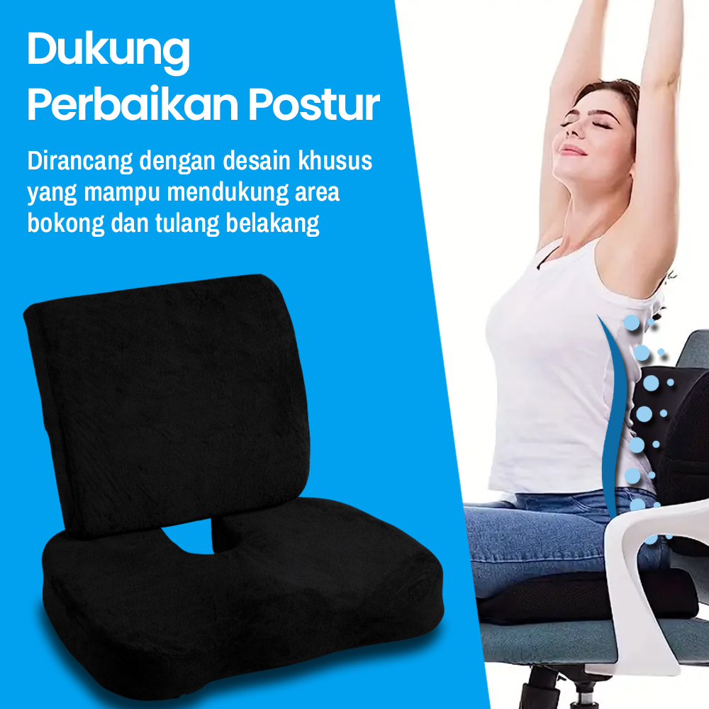 SEEONKA Bantal Duduk Alas Kursi Kantor Orthopedic Seat Cushion 2 PCS - SK46