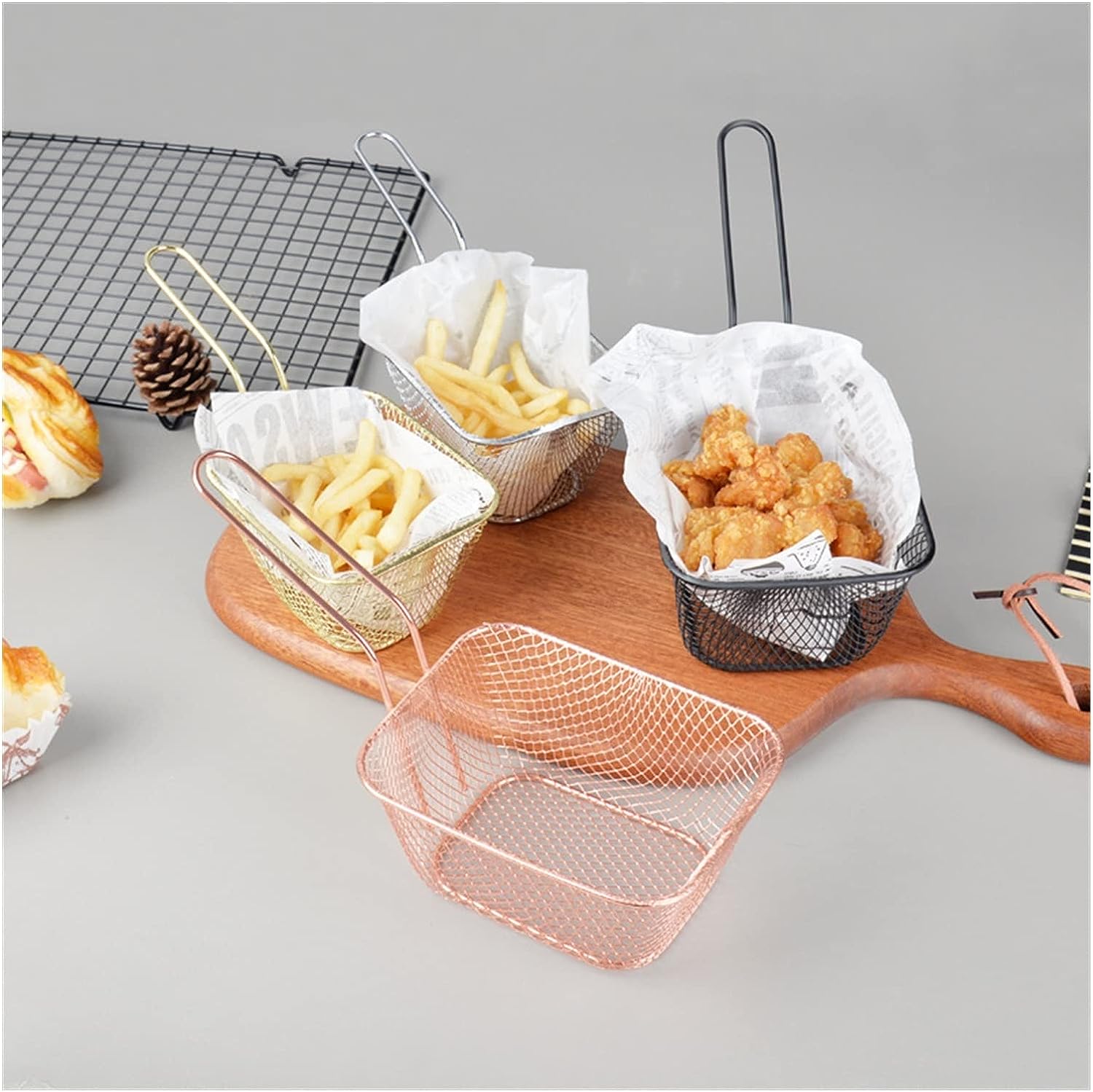 OLO Keranjang Kentang Goreng Fries Rack Deep Fry Basket Large - OLO-14