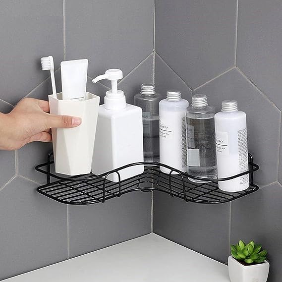 LemonBest Rak Sudut Kamar Mandi Triangle Corner Shelf Stainless Steel - G49