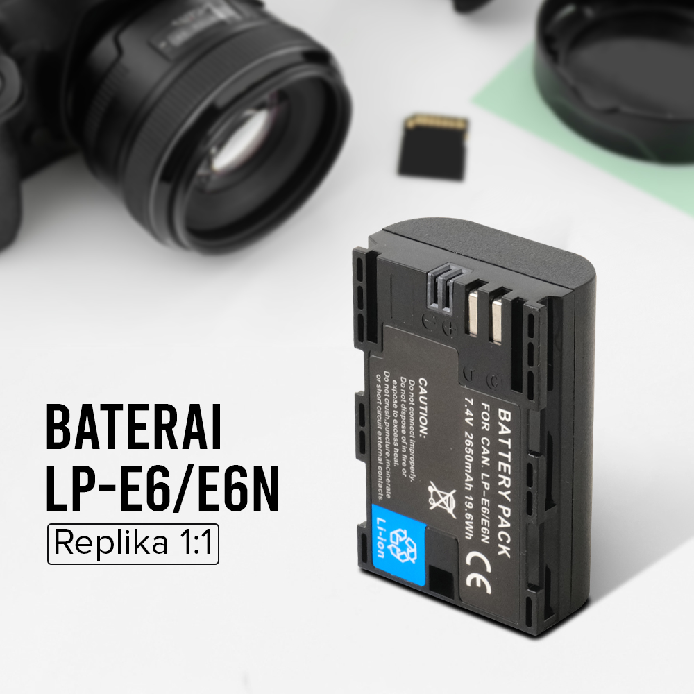 Baterai Kamera Canon EOS 5D LP-E6/E6N 2650mAh (Replika 1:1)