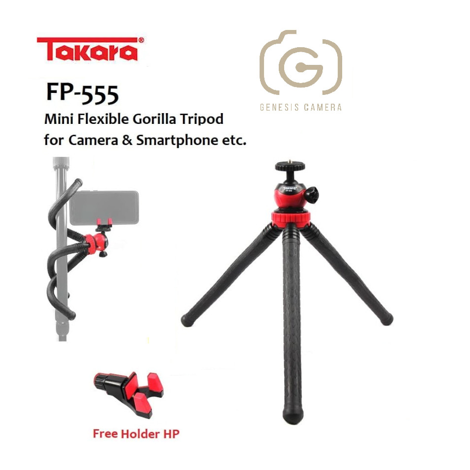Jual Takara FP-555 Mini Flexible Tripod for HP DSLR Mirrorless