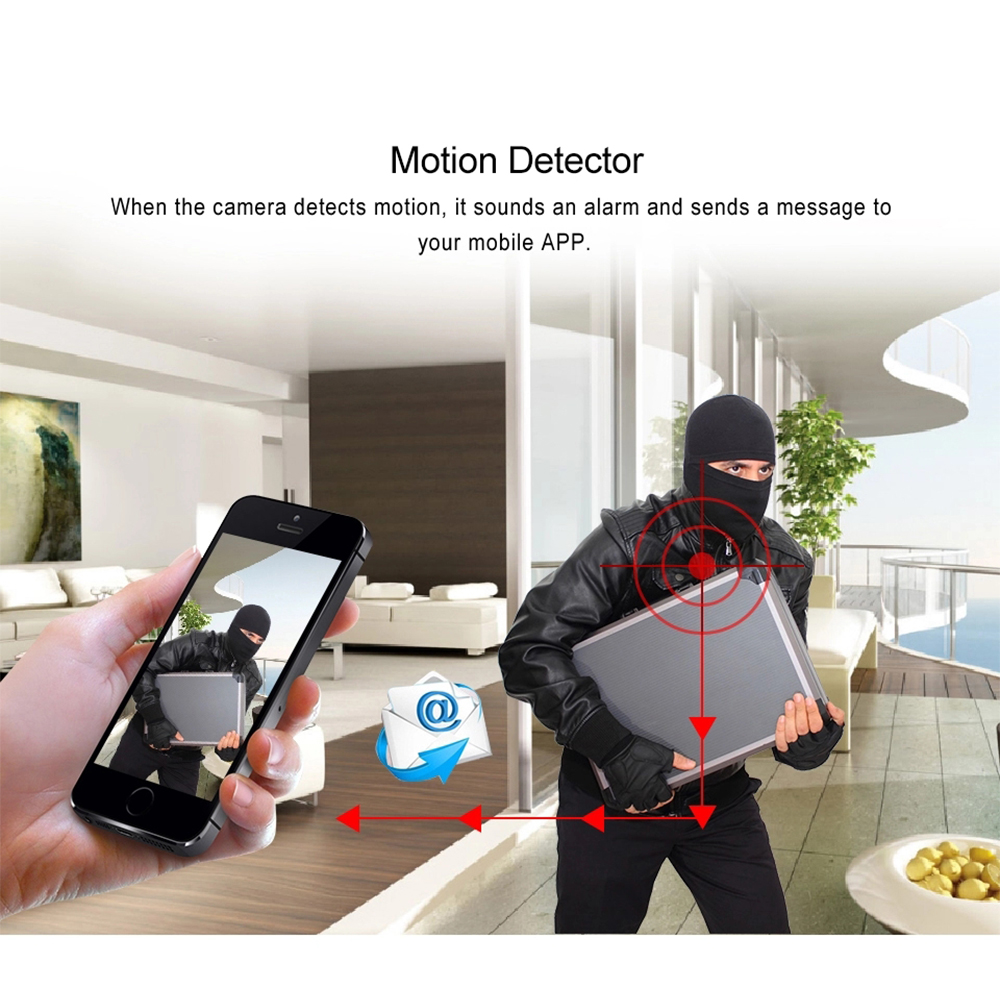 Yisfream Kamera CCTV Mini IR Sensor Night Vision with Base - Y-36