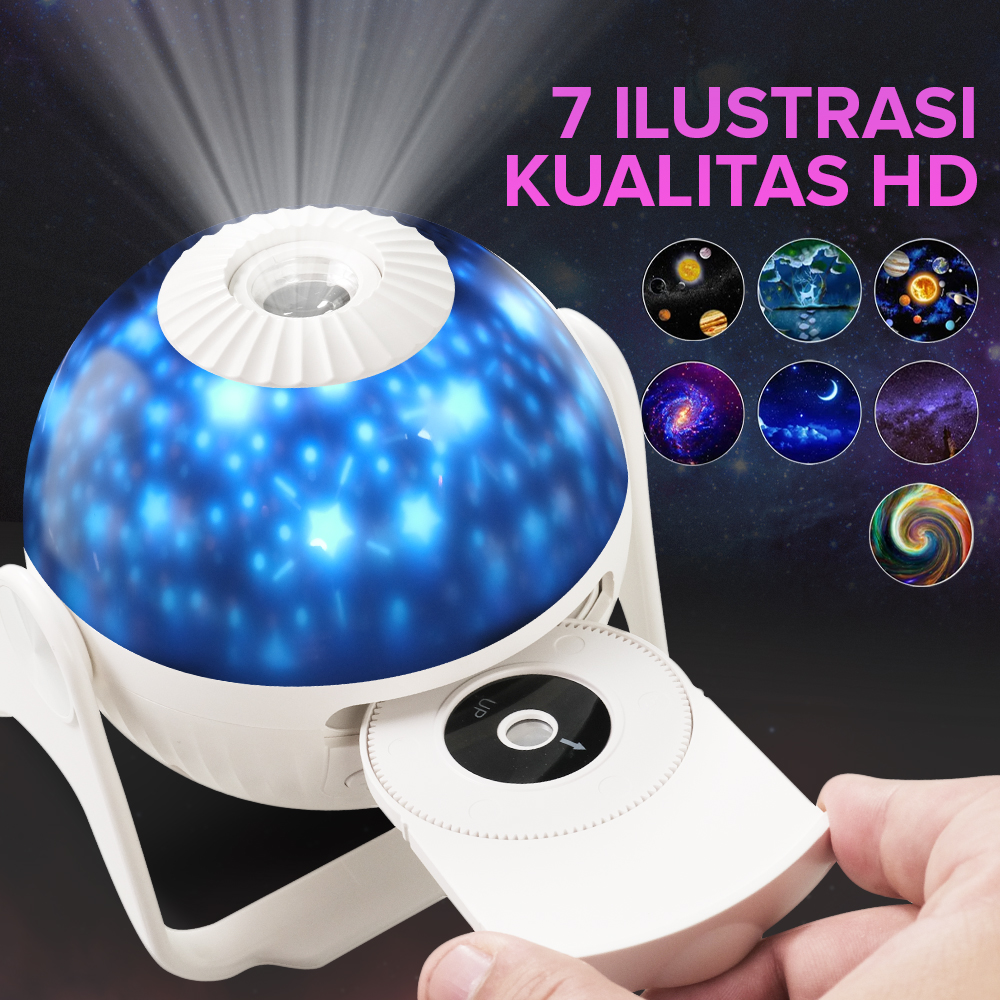 SUNCUPD Lampu Tidur Proyektor Galaxy HD Focus 7 Pattern - DT01-1