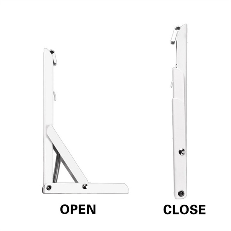 COWORK Bracket Siku Rak Dinding Lipat Penyangga Stainless Steel 2PCS - CW16