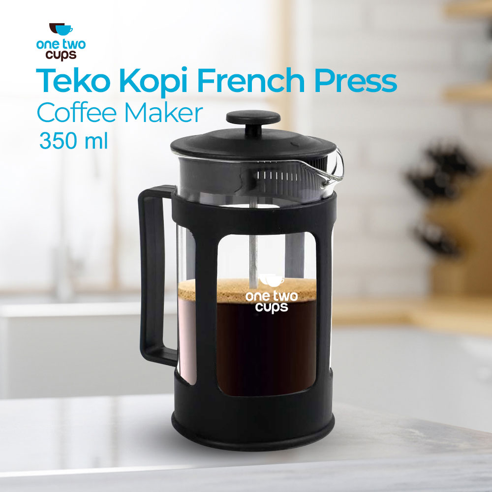 One Two Cups French Press Plunger Coffee Maker Pot - KG73I
