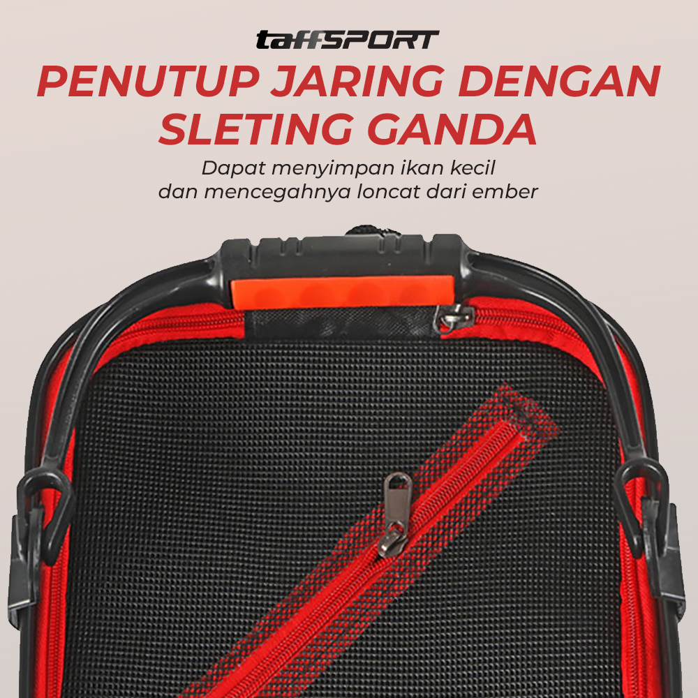 TaffSPORT Ember Lipat Mancing Tempat Ikan Folding Fishing Bucket 10L - WF154