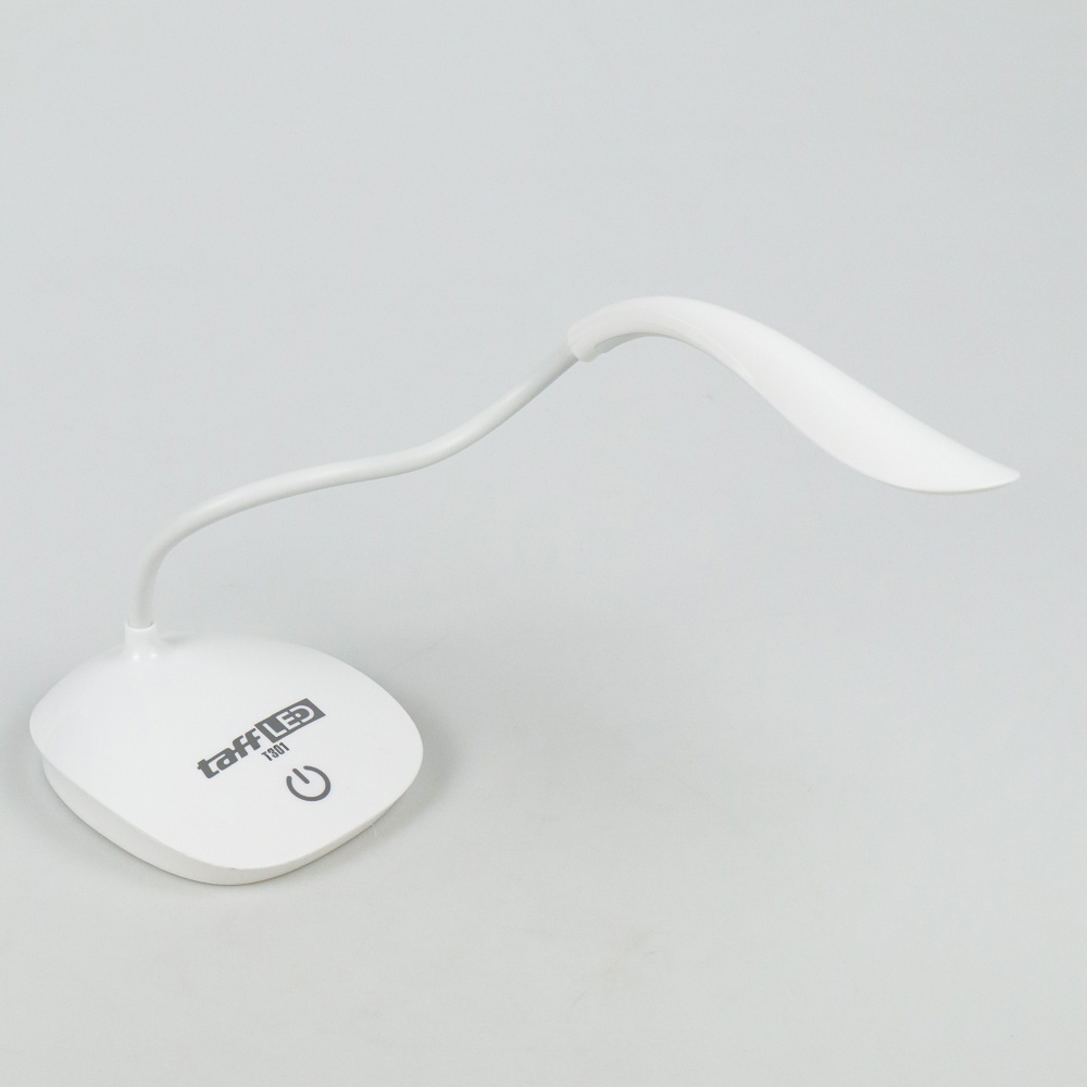 TaffLED Lampu Meja Belajar Desk Lamp Rechargeable 14 LED White Light - T301