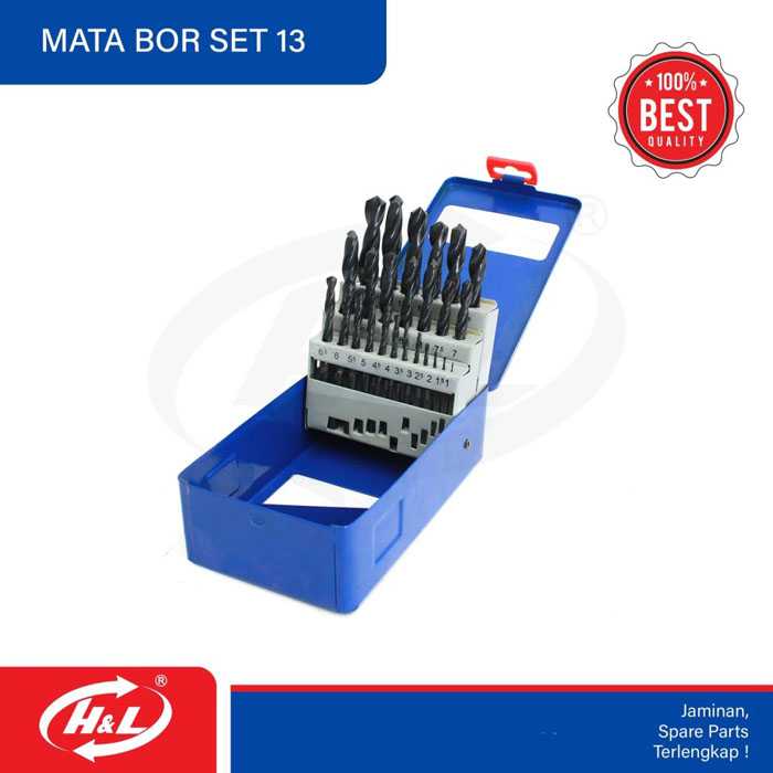 Jual HL Mata Bor Besi HSS Box Set 1-13 mm 25 Pcs | Jakmall.com