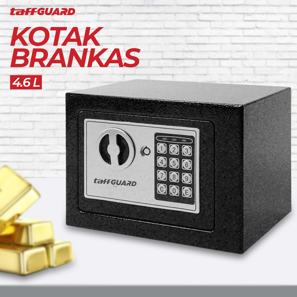 TaffGUARD Kotak Brankas Hotel Mini Password Safe Deposit Box 4.6L - 17E