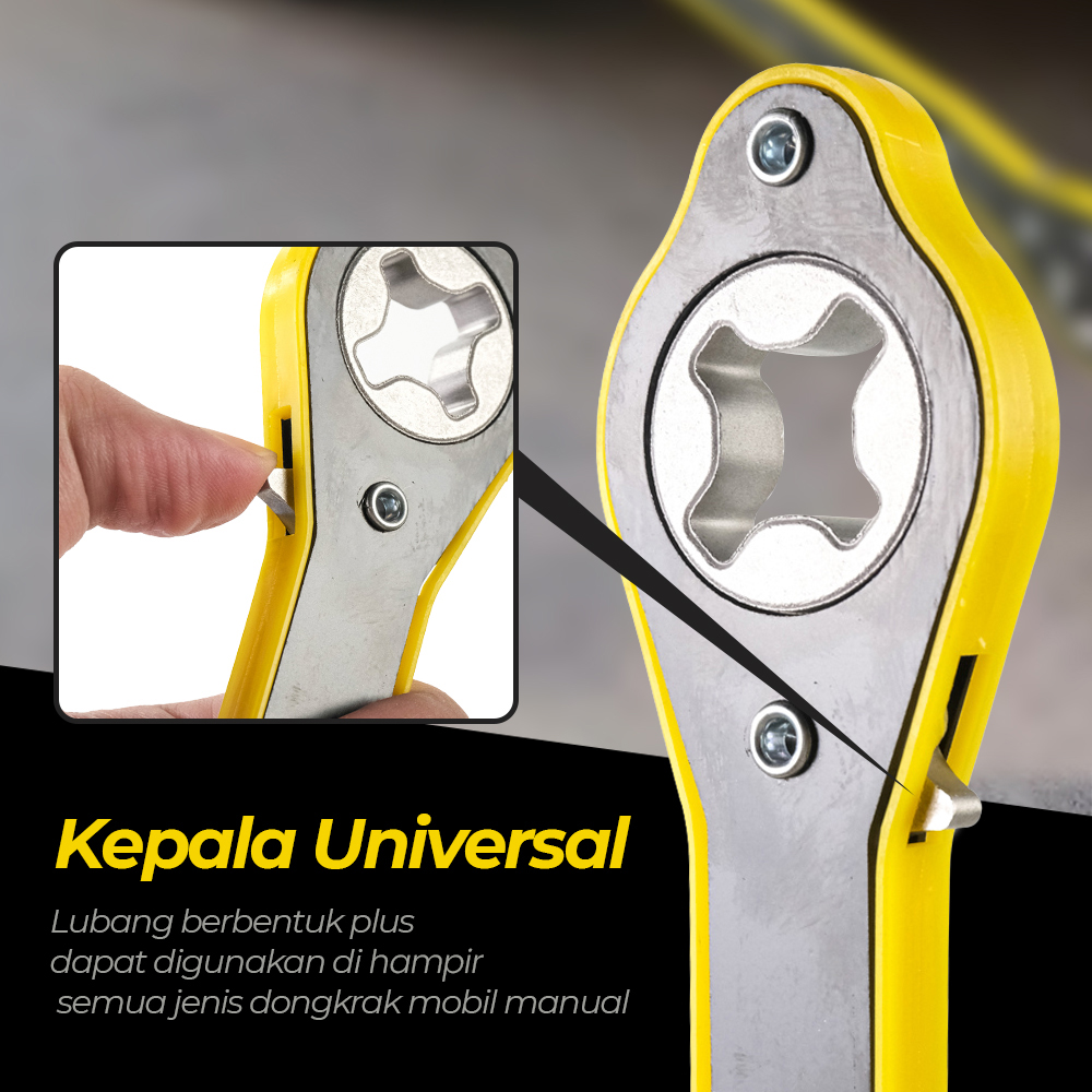 OTOHEROES Kunci Pas Dongkrak Mobil Ratchet Wrench Rocker - GS205