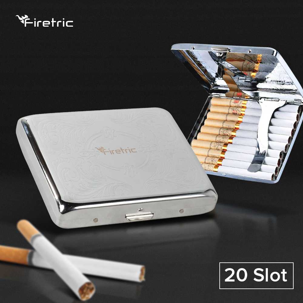 Jual Firetric Kotak Bungkus Rokok Elegan Metal Cigarette Case 20