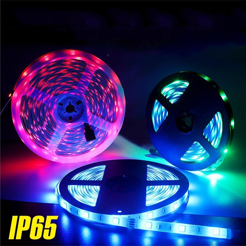 MRTOPELE Lampu LED Strip Flexible RGB SMD 2835 IP65 5M with Remote - GB302