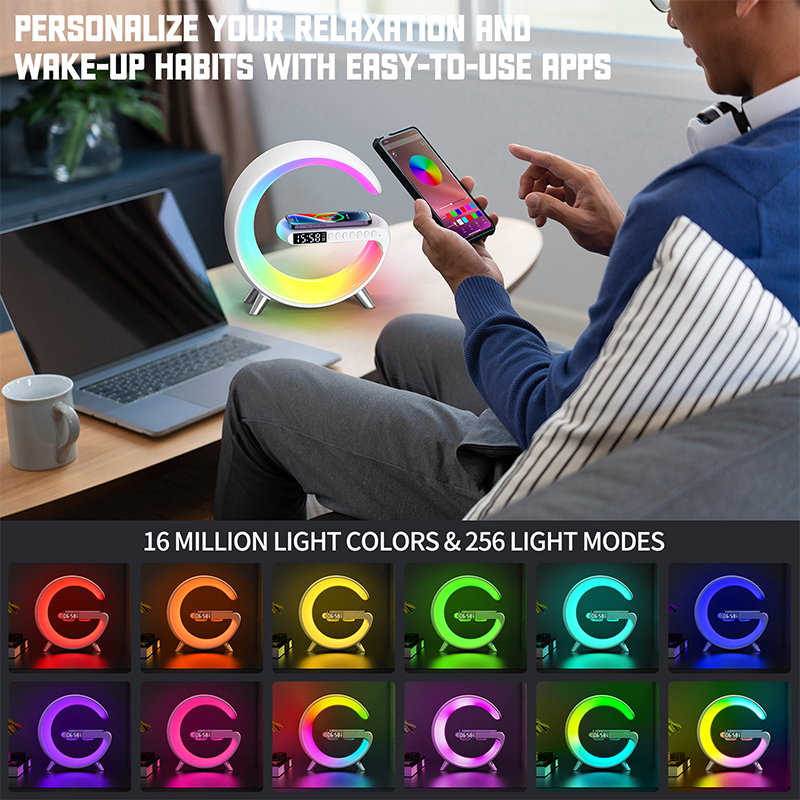 Big G Lampu Hias Meja RGB Wireless Smart Bluetooth Speaker Lamp - BG40