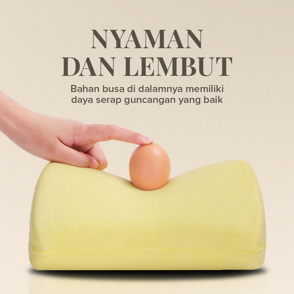 CTCar Bantal Leher Mobil Ergonomis Memory Foam Car Headrest Pillow - CT5