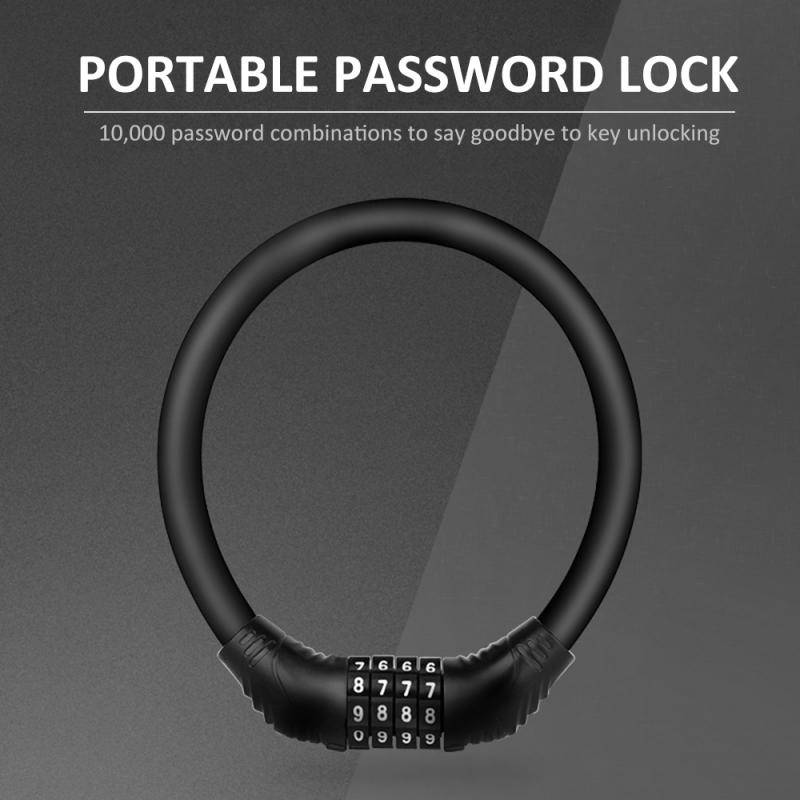Gembok Sepeda Bicycle Lock Kode Angka Password 4 Digit - 3242