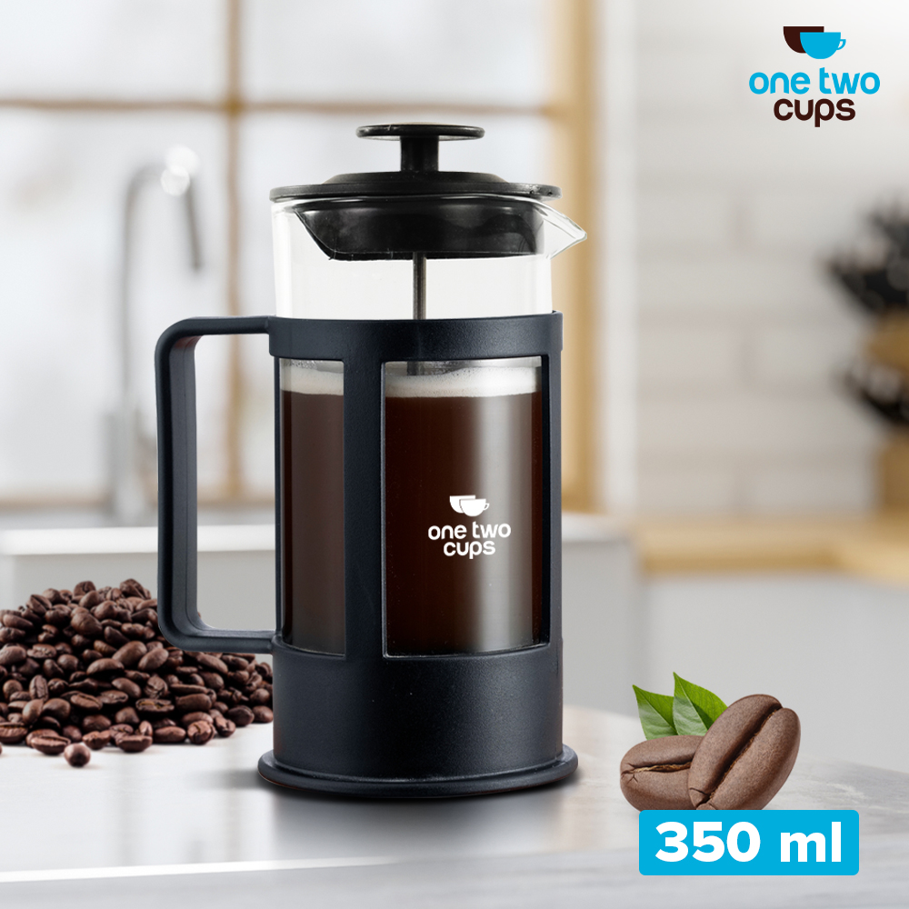One Two Cups French Press Plunger Coffee Maker Pot - FN35