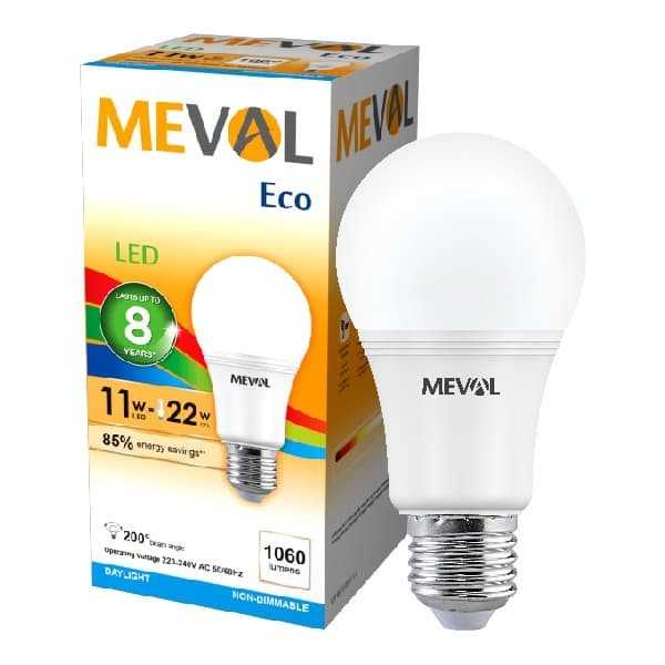 Meval Rohri Jual MEVAL - Lampu LED Bulb 11W ECO | Jakmall.com