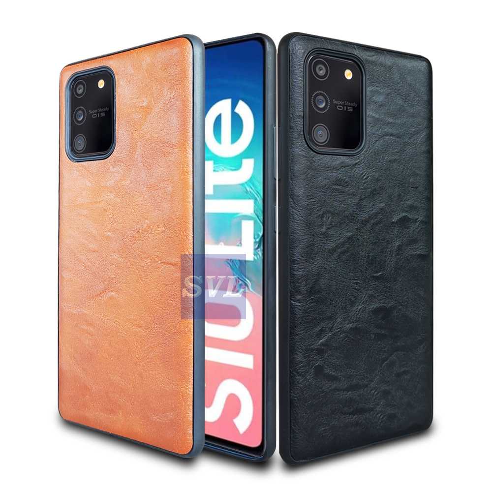 Jual Softcase Leather PREMIUM Case Samsung S10 Lite Casing Slim