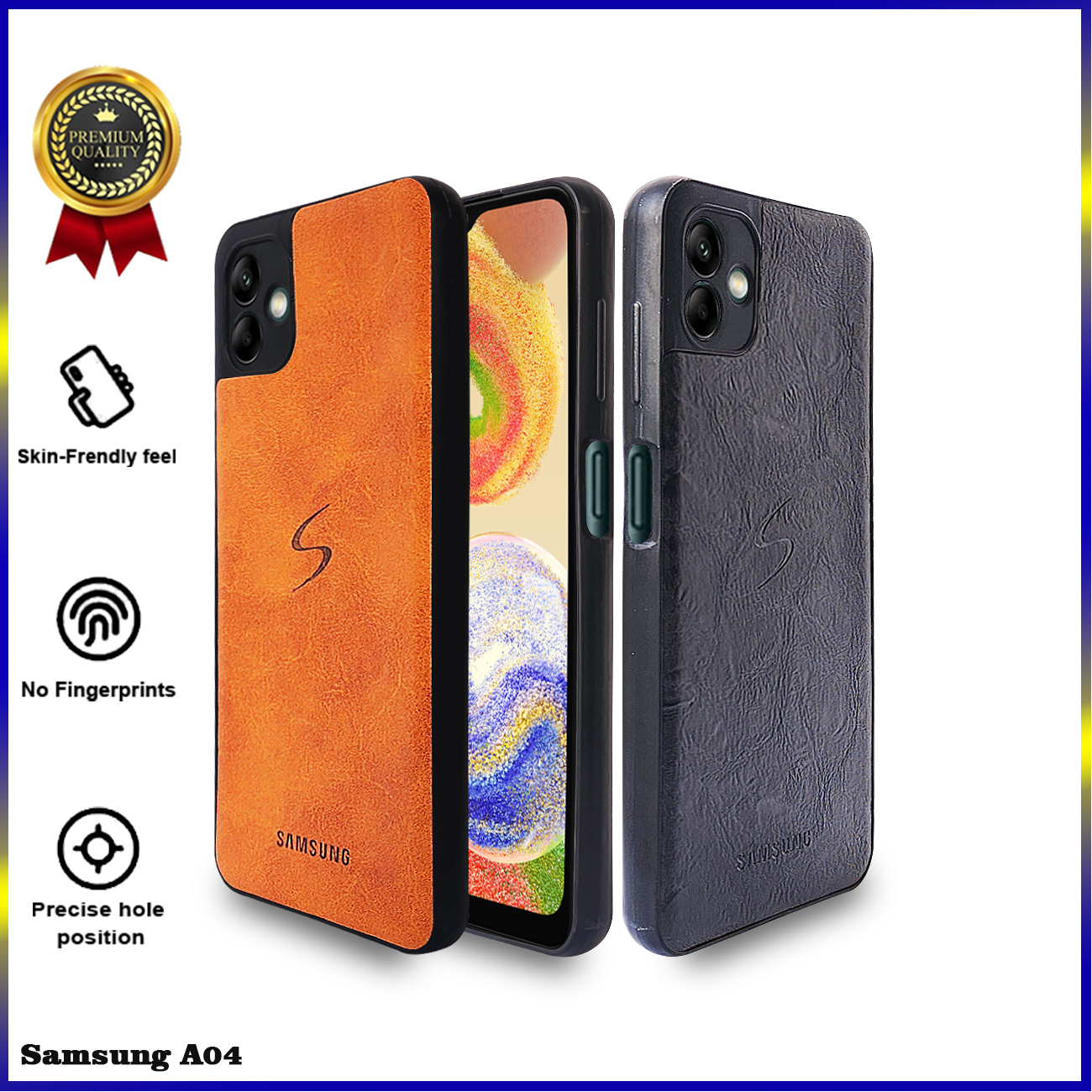 Casing Samsung A04 Premium Leather Softcase Kulit Elegand