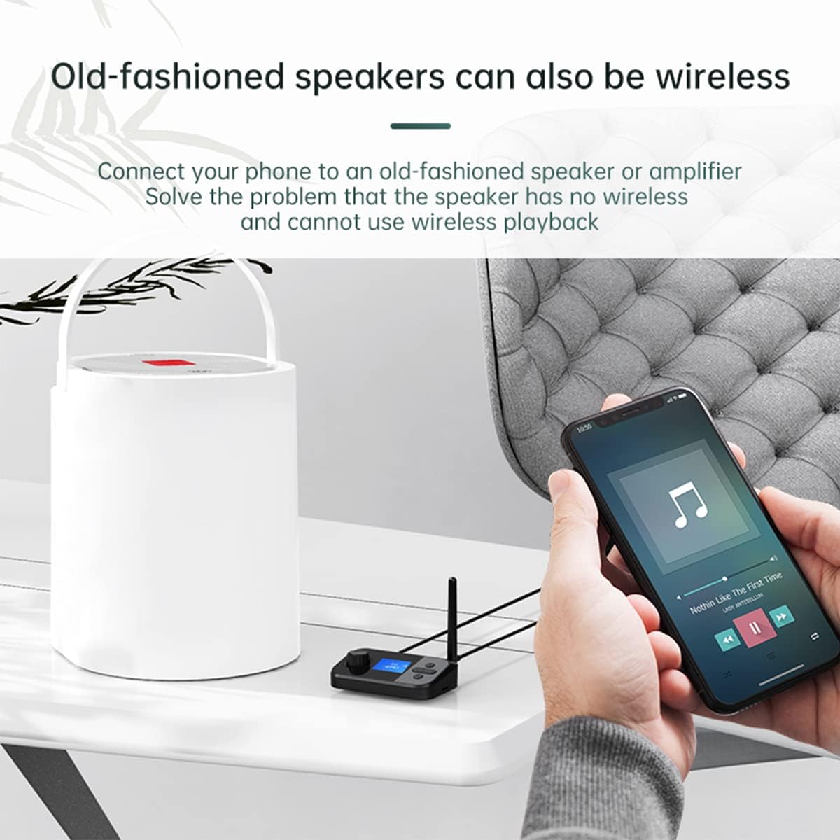 VIKEFON 2in1 Audio Bluetooth 5.4 Receiver Transmitter Wireless 10M - C41