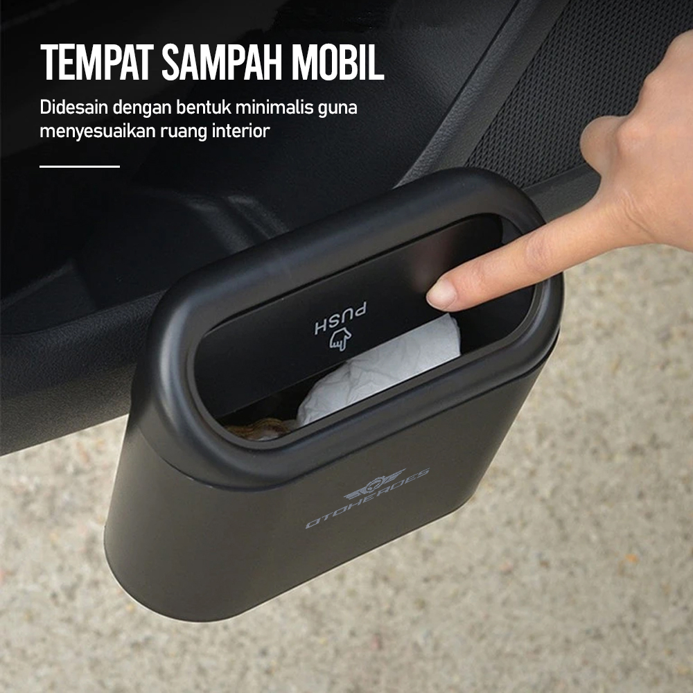 OTOHEROES Tempat Sampah Mobil Trash Bin Pressing Type - DDE01