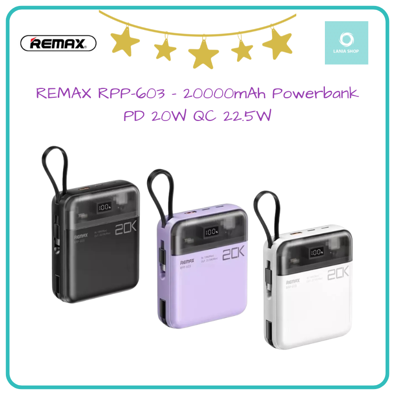 Jual REMAX RPP-603 SUCHA PRO Series - 20000mAh Powerbank - PD