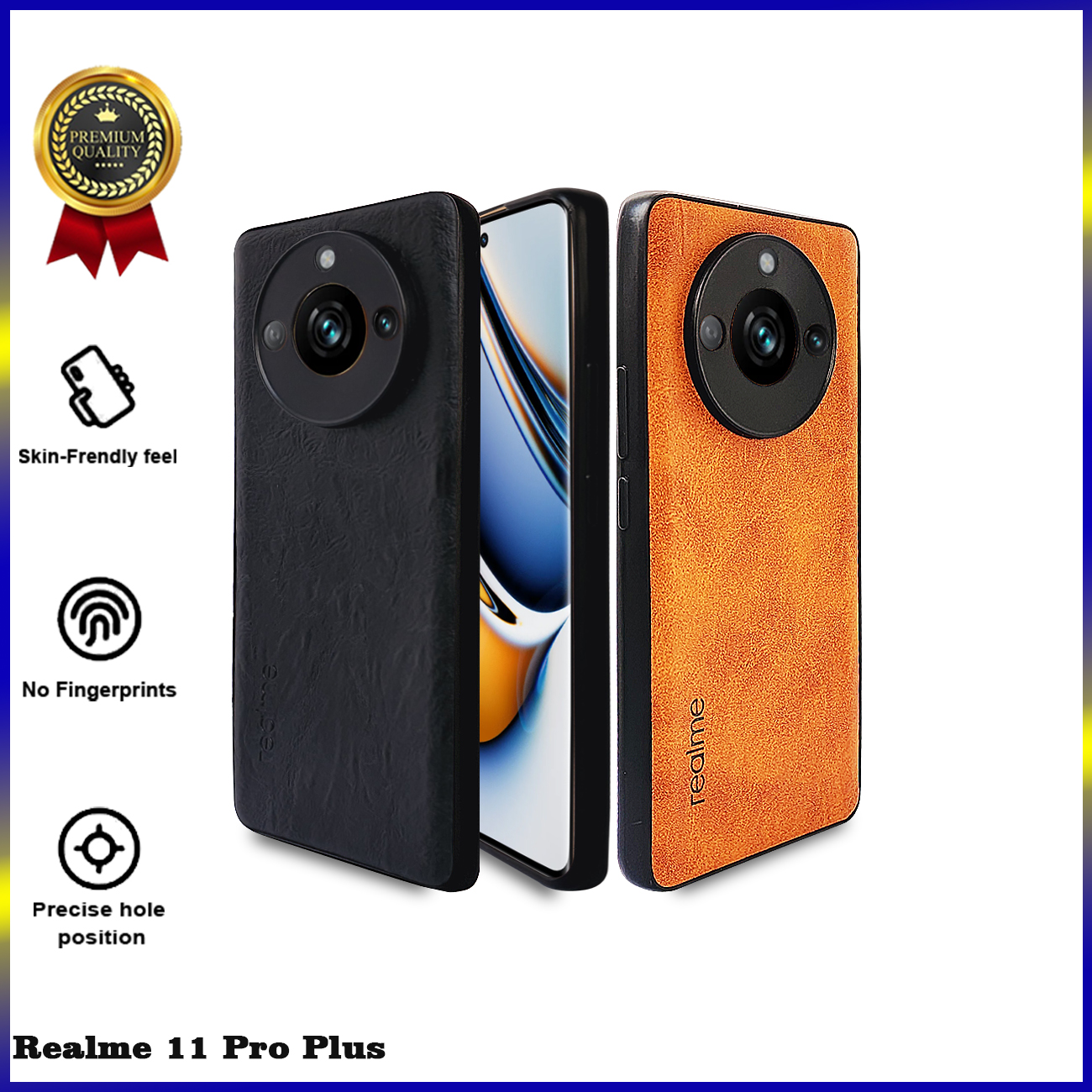 Casing Realme 11 Pro Plus Premium Leather Softcase Kulit Elegand