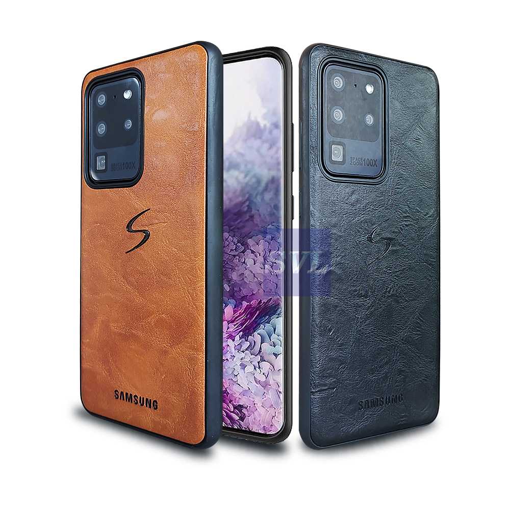 Jual Softcase Leather PREMIUM Case Samsung S20 Ultra Casing Slim - Main Image