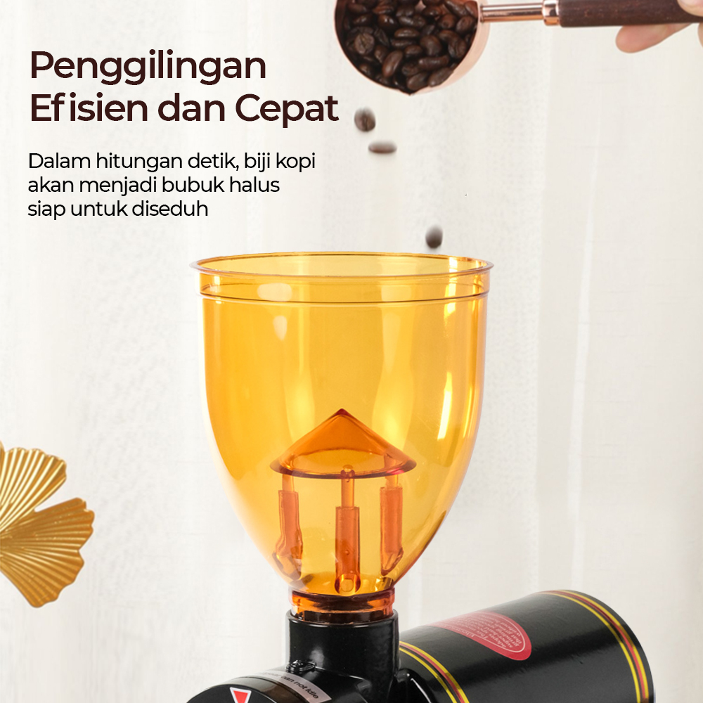 One Two Cups Alat Penggiling Kopi Elektrik Coffee Grinder Adjustable - 600N