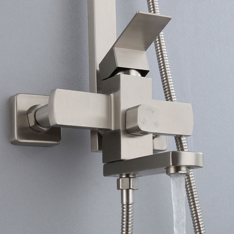 KEMAN Shower Mandi Set Portable Lifting Top Stainless Steel 304 - KM-8