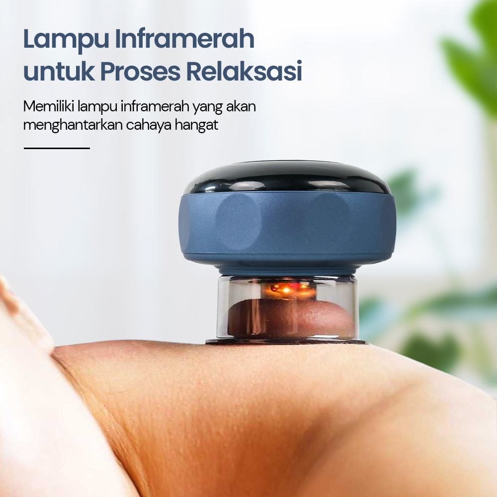 SUOLAER Alat Pijat Bekam Elektrik Red Light Therapy Massager 6 Level - DS-A22