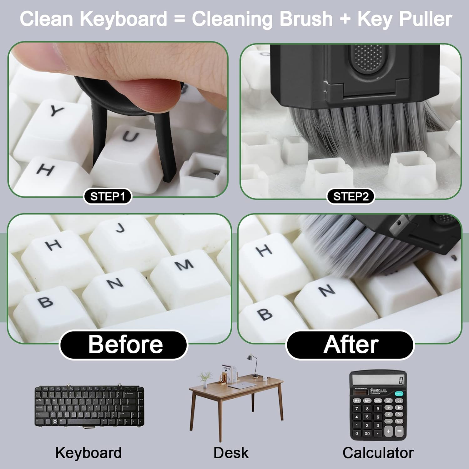 DEMIUM Sikat Pembersih Keyboard Cleaning Brush 8in1 with Liquid - Q8