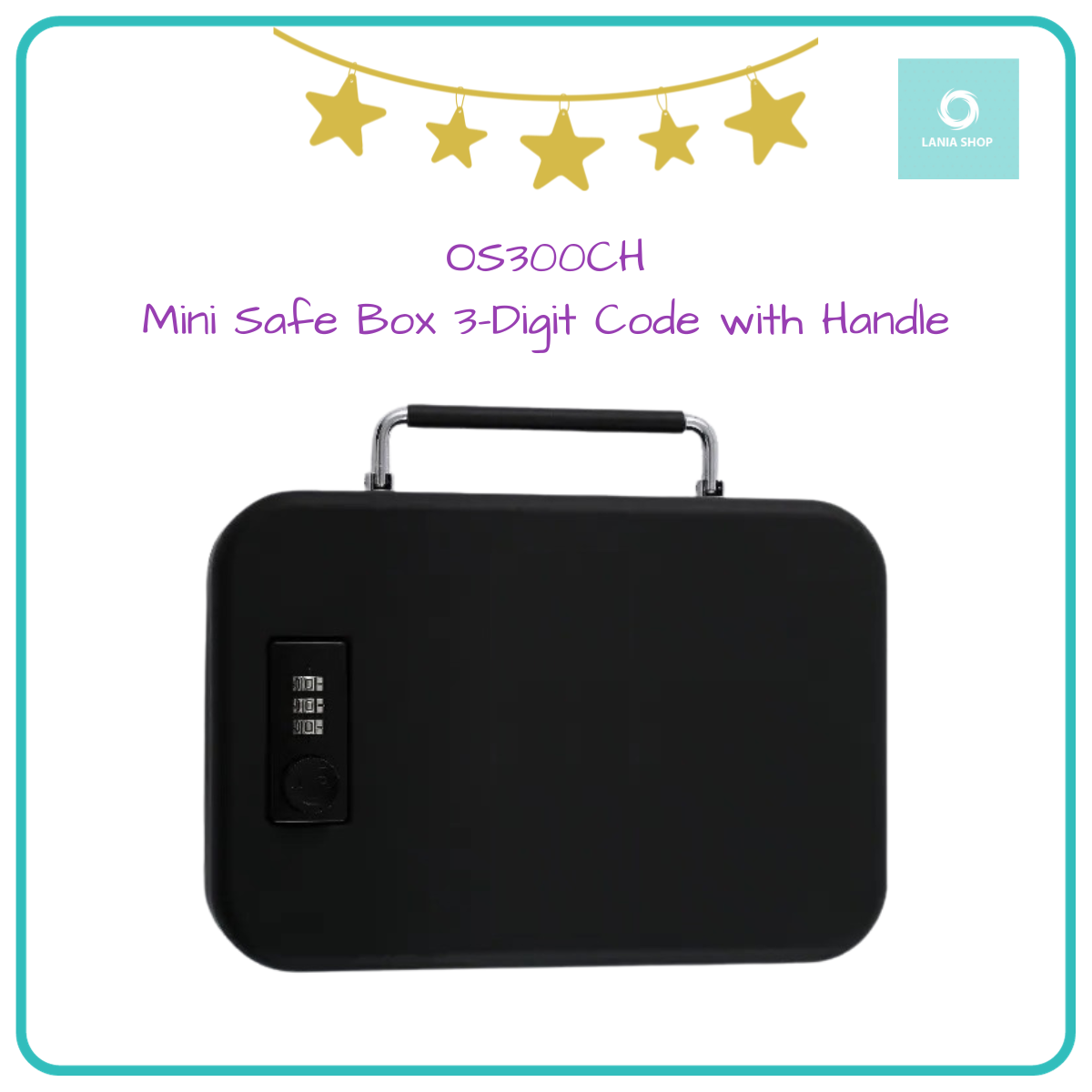 Jual OS300CH - Mini Safe Box 3-Digit Code with Handle - Brankas