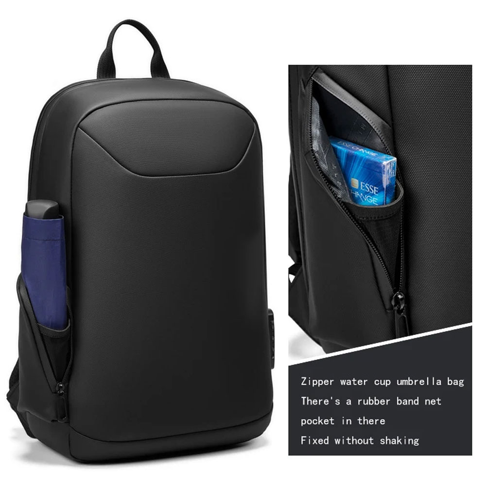BANGE Tas Ransel Laptop Anti Theft USB Charging - BG-7216
