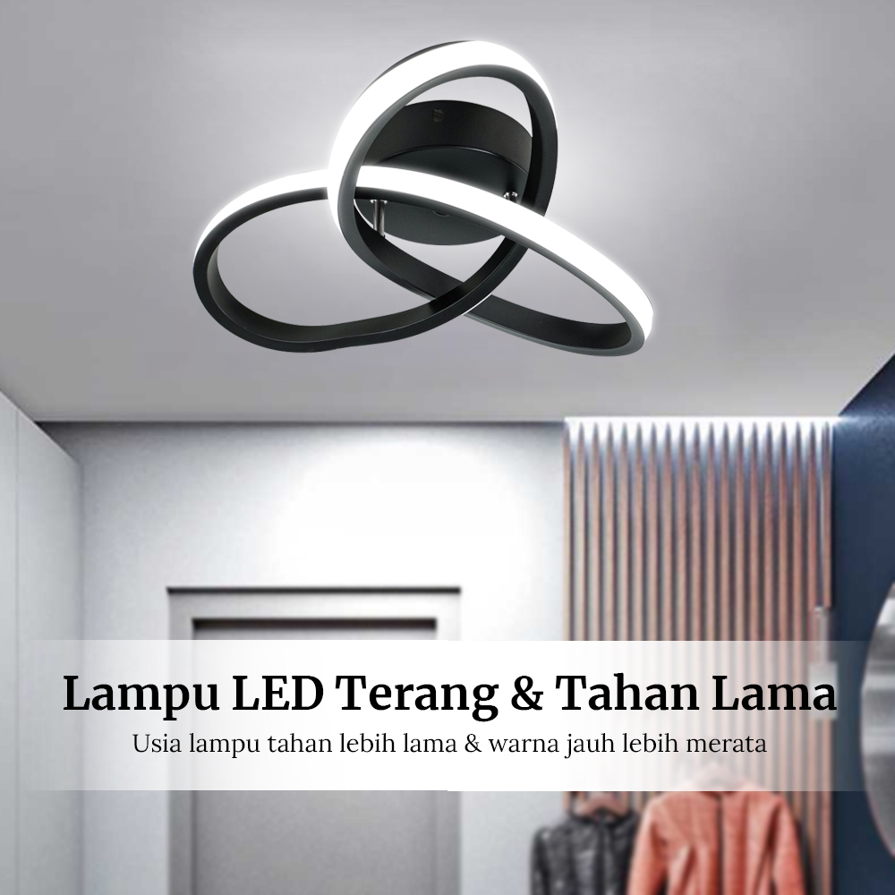 TaffLED Lampu LED Plafon Dimmable Ceiling Light Clover 3 Color 40W - P36