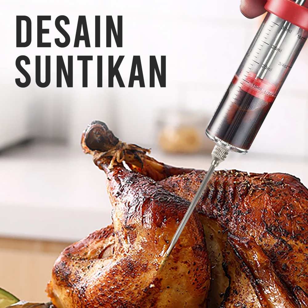Delidge Injektor Bumbu Marinasi Daging BBQ Seasoning Injector - HC117