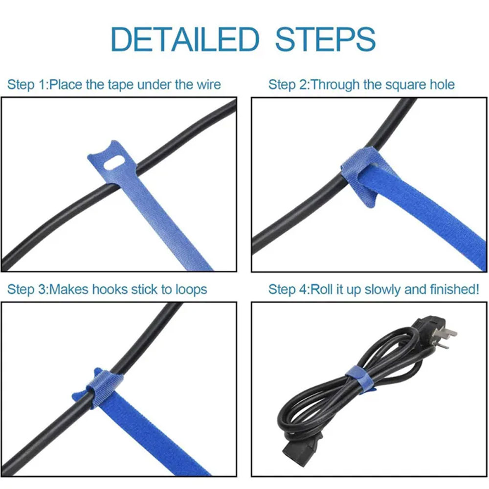 Yoss Velcro Strap Cable Management 150x12mm 50 PCS - YS50