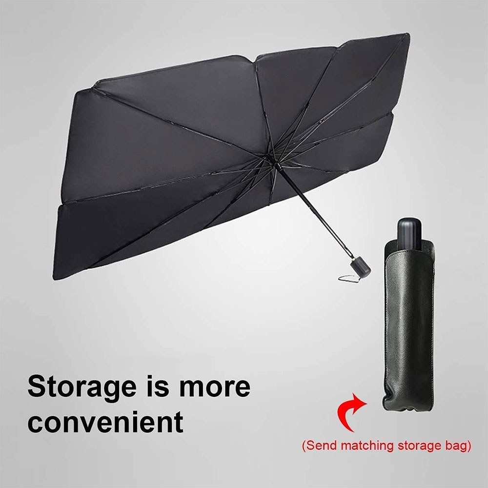 JSS Cover Kaca Mobil Pelindung Matahari UV Silver Coated 130x80cm - JSS01