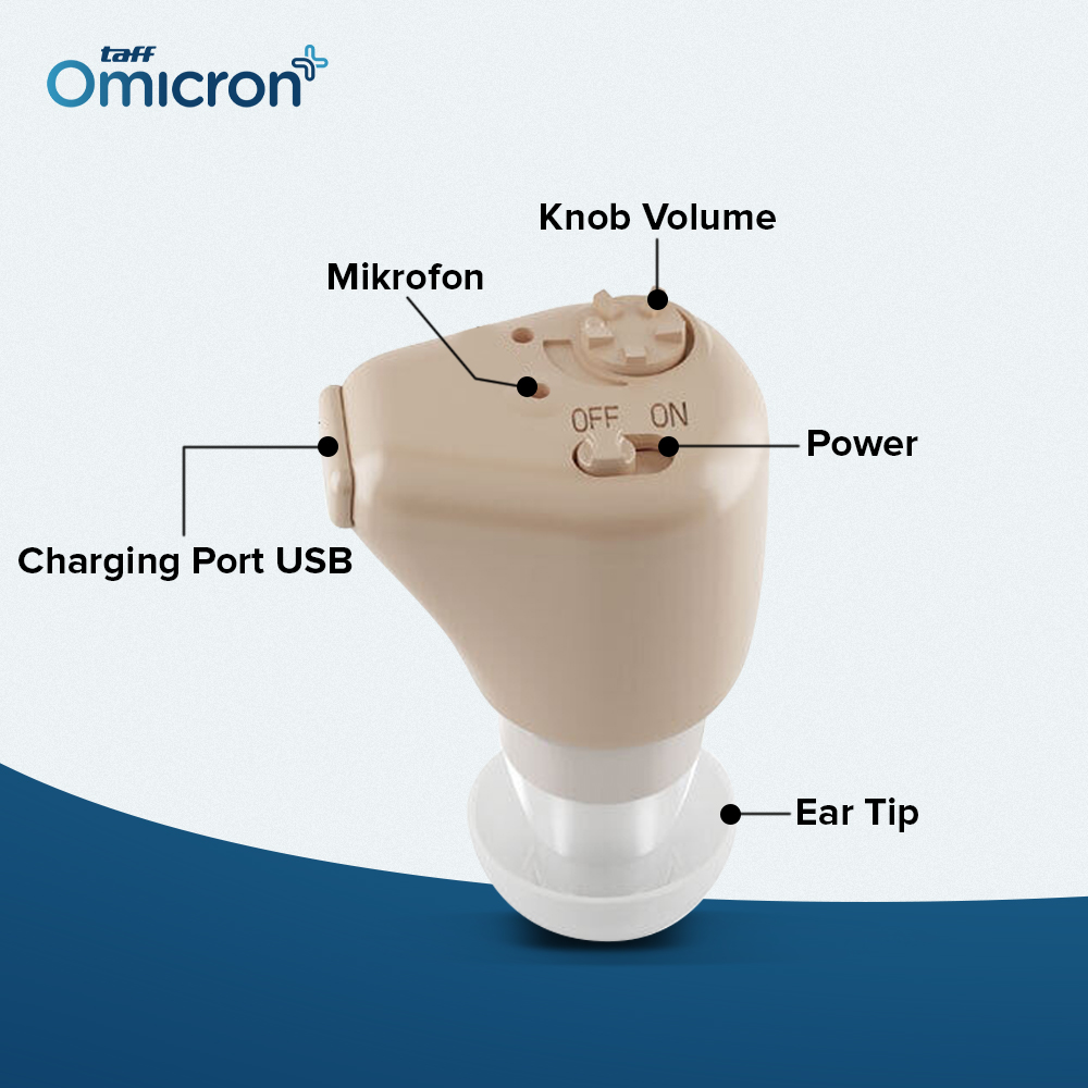 TaffOmicron Alat Bantu Dengar In Ear Hearing Aids - K-88
