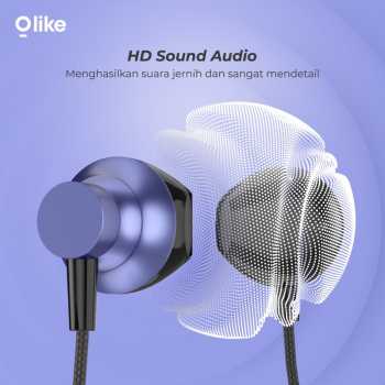 Jual Olike E501C Earphone Wired USB Type C Braided HD Audio